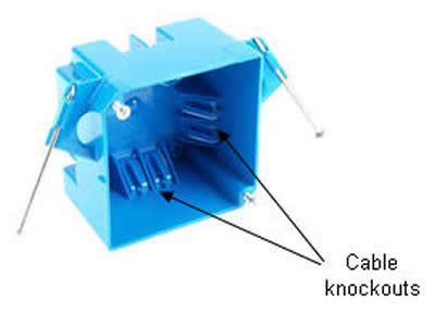 how do you remove knockouts from plastic electrical boxes|wiring plastic electrical box knockouts.